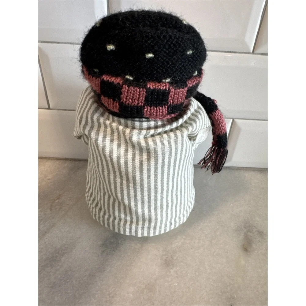Miss‎ Heathers Plum Pudding Snowmen Holding Stocking Plush 8